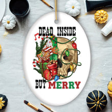 Load image into Gallery viewer, Dead Inside Fun Holiday Dark Humor Christmas Ornament Bundle, Horror Skeleton Party Gift
