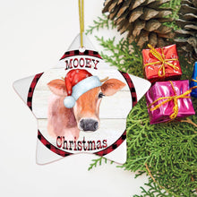 Carregar imagem no visualizador da galeria, Mooey Christmas Cattle Star Cow Ornament