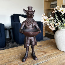 Cargar imagen en el visor de la galería, Standing Fox Bronze Bowl | Dapper Critters Collection