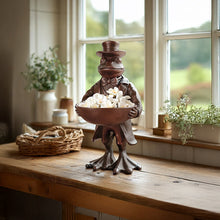 Carregar imagem no visualizador da galeria, Charming Frog Bronze Bowl | Dapper Critters Collection
