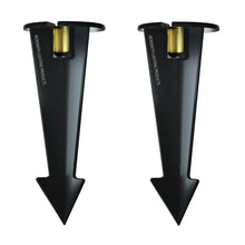 Load image into Gallery viewer, Garden Stakes | 9-Inch In-Ground Solid Brass 1/2" NPT Thread 2 Pack