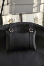 Carregar imagem no visualizador da galeria, Genuine Leather Round Hanging Chair Black