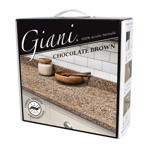 Giani Inc. Countertop Paint 100% Acrylic Giani Granite 2.0 - Chocolate Brown Countertop Kit