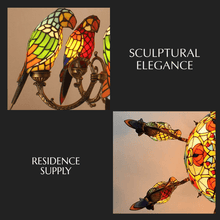 Carregar imagem no visualizador da galeria, Glass Parrot Chandelier