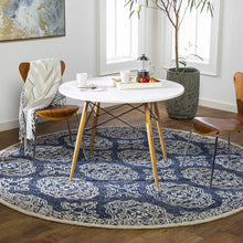 Load image into Gallery viewer, Glenoma Blue Regency Wool Rug