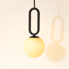Carregar imagem no visualizador da galeria, Gong Alabaster Pendant Light