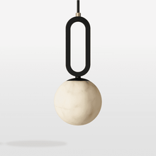 Carregar imagem no visualizador da galeria, Gong Alabaster Pendant Light