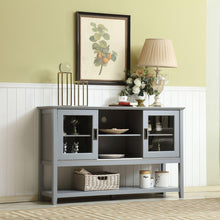 Carregar imagem no visualizador da galeria, Gray MDF Console Cabinet with Sliding Door
