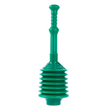 Load image into Gallery viewer, Bellows Accordion Toilet Plunger (Green)
