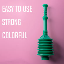 Load image into Gallery viewer, Bellows Accordion Toilet Plunger (Green)