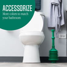 Load image into Gallery viewer, Bellows Accordion Toilet Plunger (Green)