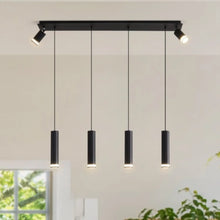Carregar imagem no visualizador da galeria, Hanging Light for Modern Kitchen Island with Adjustable Aluminum Spotlights