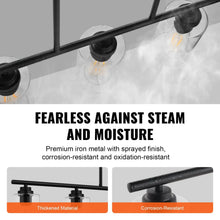 Carregar imagem no visualizador da galeria, Hanging Pendant Lights for Kitchen Island with 5-Lights & Adjustable Design