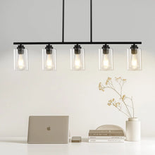Carregar imagem no visualizador da galeria, Hanging Pendant Lights for Kitchen Island with 5-Lights & Adjustable Design