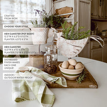 Carregar imagem no visualizador da galeria, Indoor/Outdoor Distressed Hen Planter, Choose Your Style