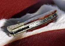 Load image into Gallery viewer, Custom Handmade Damascus Steel Pocket Knife – 3" Blade