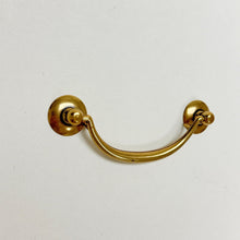 Load image into Gallery viewer, Brass Ring Pulls "Bail" Antique Brass Hardware