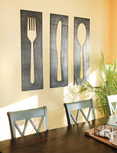 Carregar imagem no visualizador da galeria, Fork Knife Spoon Wall Art Panel Set