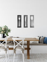 Carregar imagem no visualizador da galeria, Fork Knife Spoon Wall Art Panel Set