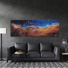 Load image into Gallery viewer, NASA James Webb Space Telescope Carina Nebula High Resolution Space Cosmic Cliffs Star Birth Canvas Nasa Space Prints Art Galaxy Landscape