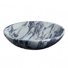 Carregar imagem no visualizador da galeria, Calacatta Viola Marble Oval Shape Above Vanity Bathroom Sink (W)18" (L)14" (H)5"