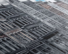 Cargar imagen en el visor de la galería, City Buildings Canvas Print, Large Urban Art Print, City Art, Row Of Buildings, Streetscape, Skyline, Panoramic, Wall Art, Canvas Print