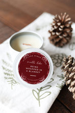 Carregar imagem no visualizador da galeria, "Being Wrapped In A Blanket" Candle Tin