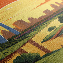 Load image into Gallery viewer, Gateway Arch National Park Missouri Travel Art, National Park Print, Minimalist Travel Art, Midcentury Modern Style Landscape Painting