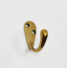 Load image into Gallery viewer, Antique Brass "Capri" Single Modern Wall Hat and Coat Hook