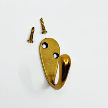 Load image into Gallery viewer, Antique Brass "Capri" Single Modern Wall Hat and Coat Hook