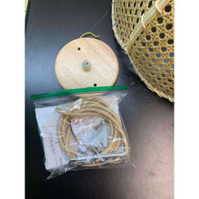 Load image into Gallery viewer, Arturesthome Indoor Hanging Ceiling Light Fixture, Hand Woven Vintage Lotus Flower Pendant Lamp Chandelier for Kitchen Living Room Bedroom Crafts Lampshade