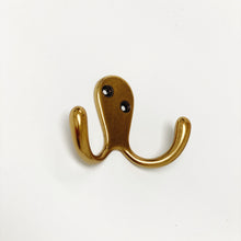 Load image into Gallery viewer, Antique Brass "Capri" Medium Modern Wall Hat and Coat Hook