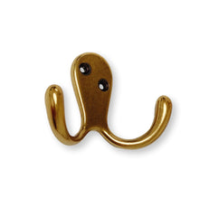 Load image into Gallery viewer, Antique Brass "Capri" Medium Modern Wall Hat and Coat Hook