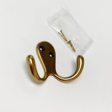 Load image into Gallery viewer, Antique Brass "Capri" Medium Modern Wall Hat and Coat Hook