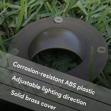 Carregar imagem no visualizador da galeria, In-Ground Well Modern Lighting Fixtures with Brass Cover (Half Moon)