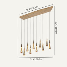 Carregar imagem no visualizador da galeria, Drop Linear Chandelier