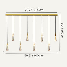 Carregar imagem no visualizador da galeria, Drop Linear Chandelier