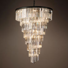 Carregar imagem no visualizador da galeria, Kimasu Tiered Round Chandelier