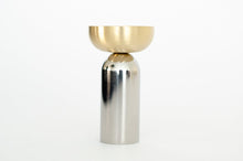 Load image into Gallery viewer, Brass and Nickel "Pedestal Bowl" Round Wall Hook