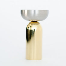 Load image into Gallery viewer, Brass and Nickel "Pedestal Bowl" Round Wall Hook