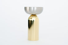 Load image into Gallery viewer, Brass and Nickel "Pedestal Bowl" Round Wall Hook
