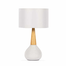 Carregar imagem no visualizador da galeria, Baugo White Ceramic Table Lamp