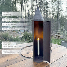 Load image into Gallery viewer, Oversized Rustic Chimney Floor Lantern