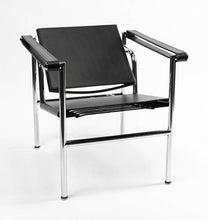 Load image into Gallery viewer, Le Corbusier Basculant Sling Chair (LC1) - Black Leather