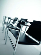 Load image into Gallery viewer, Le Corbusier Basculant Sling Chair (LC1) - Black Leather