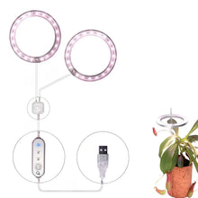 Carregar imagem no visualizador da galeria, LED Grow Light Full Spectrum Angel Ring USB Lamp for Indoor Plants