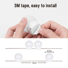 Carregar imagem no visualizador da galeria, LED Mirror Light Bulbs with USB Touch Switch for Vanity & Dressing Table