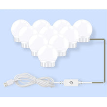 Carregar imagem no visualizador da galeria, LED Mirror Light Bulbs with USB Touch Switch for Vanity & Dressing Table