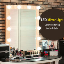 Carregar imagem no visualizador da galeria, LED Mirror Light Bulbs with USB Touch Switch for Vanity & Dressing Table