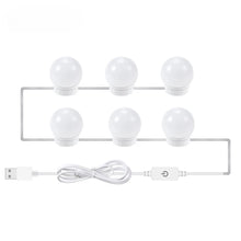 Carregar imagem no visualizador da galeria, LED Mirror Light Bulbs with USB Touch Switch for Vanity & Dressing Table